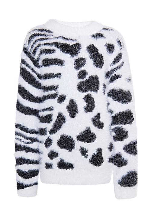 myMo KIDS Pullover 'Mimo'  sort / hvid