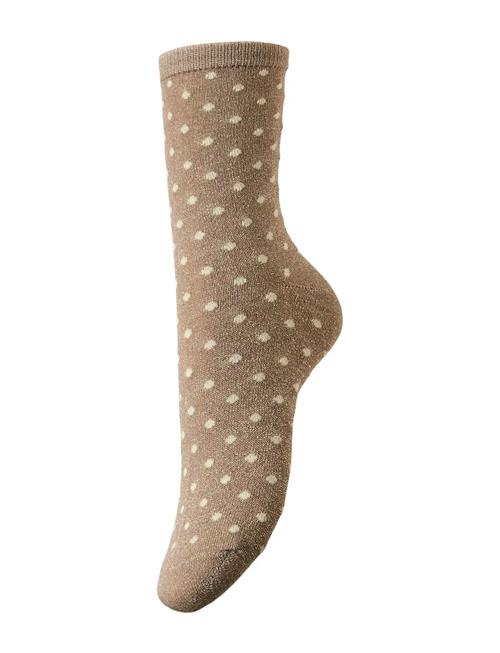 Pcsebby Glitter Long 1-Pack Pattern Noos Pieces Beige