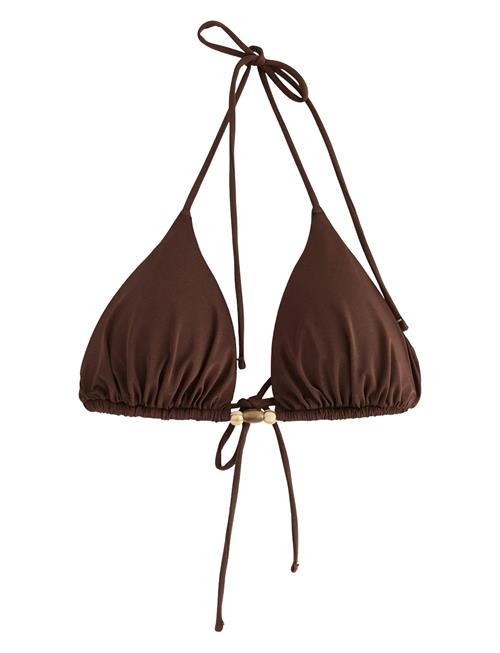 Swim Bra Triangle Elle Shiny Lindex Brown