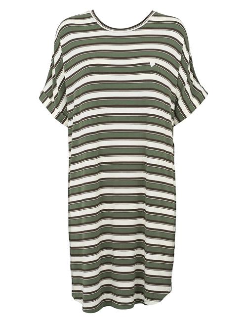 Softness Stripe Big Shirt Missya Green