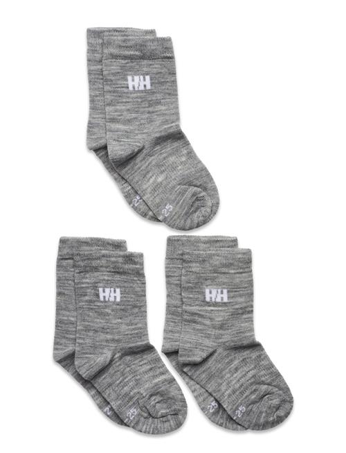 K Wool Sock Basic 3Pk Helly Hansen Grey