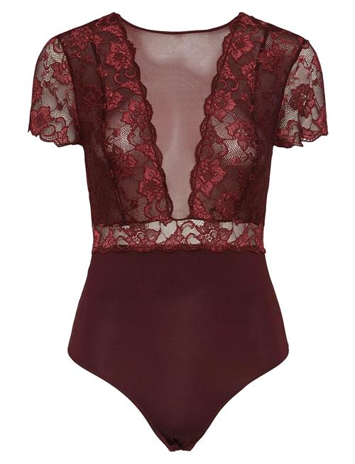 Pcsicca Ss Bodystocking Noos Pieces Red