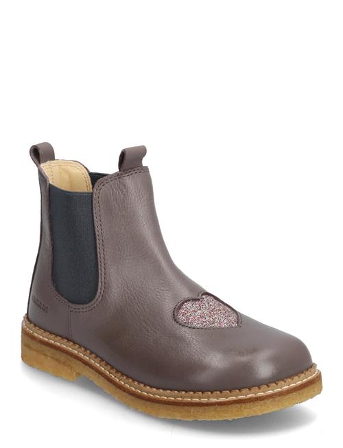 Booties - Flat - With Elastic ANGULUS Purple