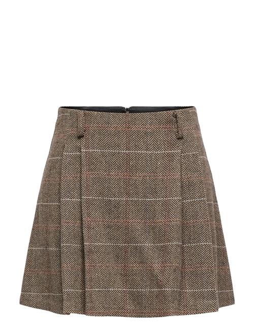 Onlricca Life Check Mw Skirt Otw ONLY Brown