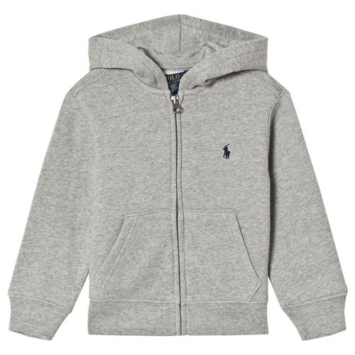 Ralph Lauren Hættetrøje Med Lynlås I Bomuldsfleece Dark Sport Heather 6-7 years (US 8)  Grå  136-138 cm  mand