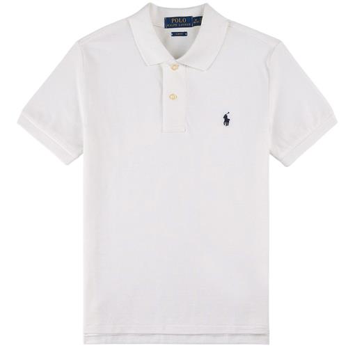 Ralph Lauren The Iconic Polo Shirt I Mesh White 6-7 Years  Hvid  136-138 cm  mand