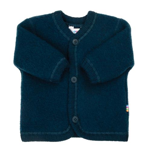 Joha Cardigan I Blød Uld Dark Turquoise  Dark Turquoise-60 cm  Blå  60 cm  unisex