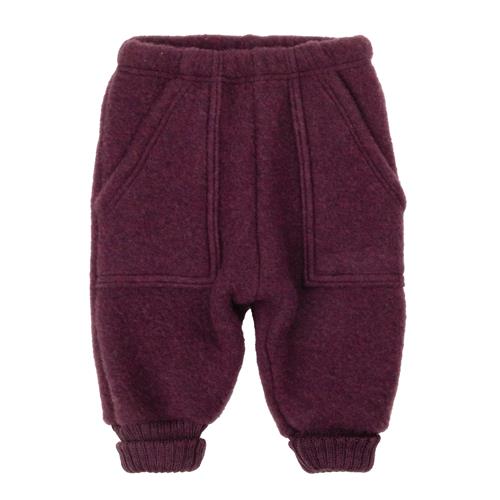 Joha Baggy Bukser I Blød Uld Plum  Plum-80 cm  Lilla  80 cm  unisex