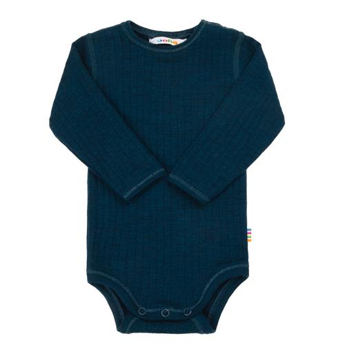 Joha Uldkrop Med Lange Ærmer Dark Turquoise  Dark Turquoise-80 cm  Blå  80 cm  unisex