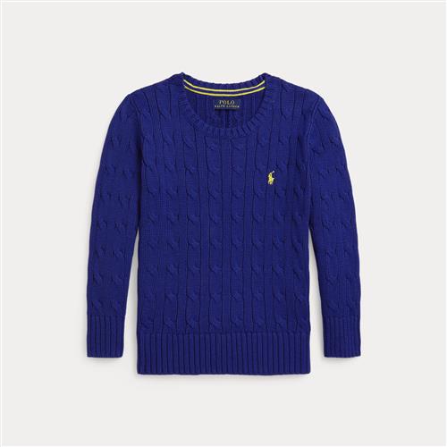 Ralph Lauren Kabelstrikket Sweater Classic Azure  Classic Azure 102-108cm  Blå  102-108 cm  mand