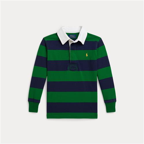Ralph Lauren The Iconic Rugby-trøje Athletic Green Refined Navy  Athletic Green Refined Navy 124-134cm  Grøn  124-134 cm  mand
