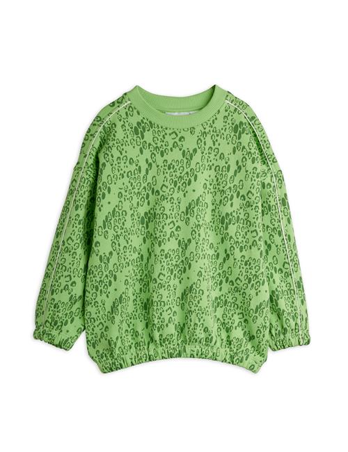 Mini Rodini Mini Leopard Sweatshirt Green  Green 104/110 cm  Grøn  104/110 cm  mand