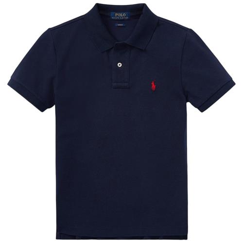 Ralph Lauren The Iconic Polo Shirt I Mesh Refined Navy 6-7 Years  Marineblå  136-138 cm  mand