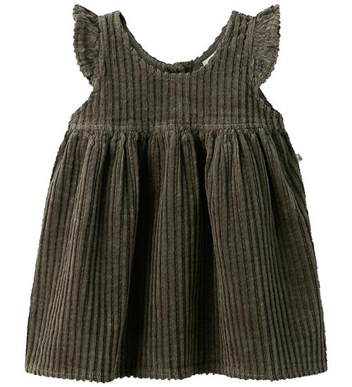 Lil Atelier Kjole - Fløjl - NmfRaul - Sea Turtle