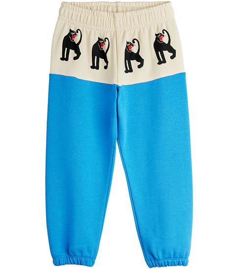 Mini Rodini Sweatpants - Panther - Blå