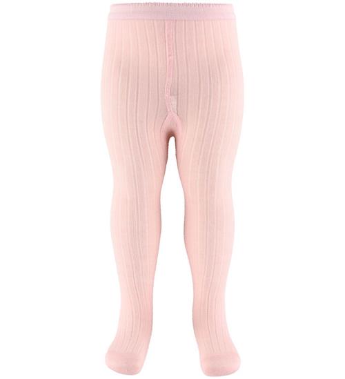 MP Strømpebukser - Uld - Rib - Light Pink