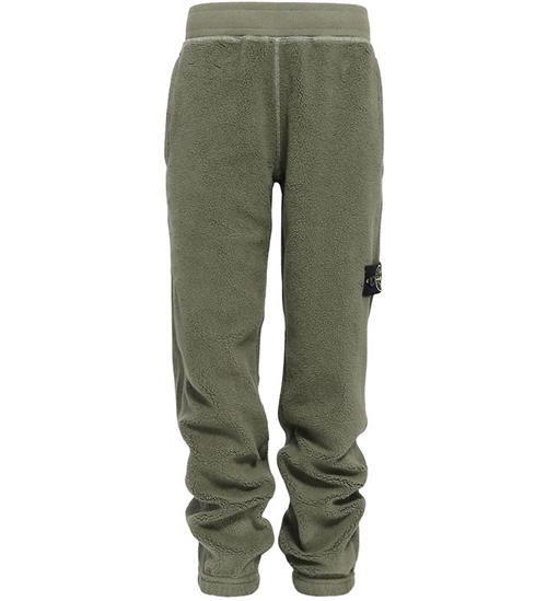 Stone Island Fleecebukser - Military Green
