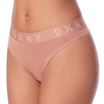 DKNY Trusser Cozy Boyfriend Thong Rosa Large Dame