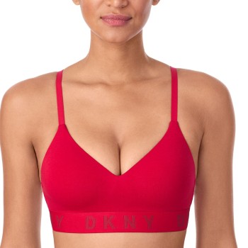 DKNY BH Cozy Boyfriend Wirefree Push-Up Bra Rosa Small Dame