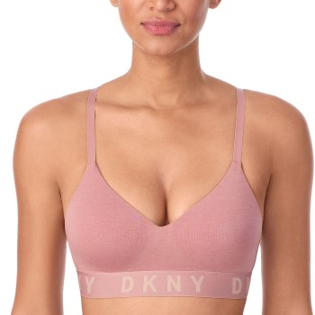 DKNY Bh Cozy Boyfriend Wirefree Push-Up Bra Rød Large Dame
