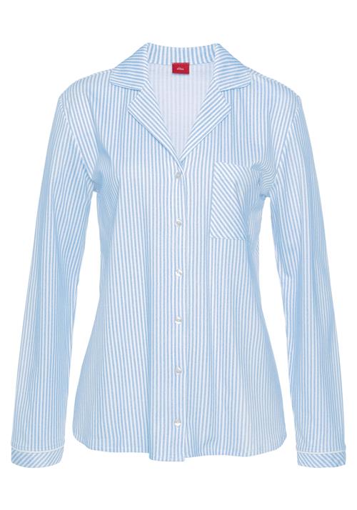 s.Oliver Bluse  lyseblå / hvid