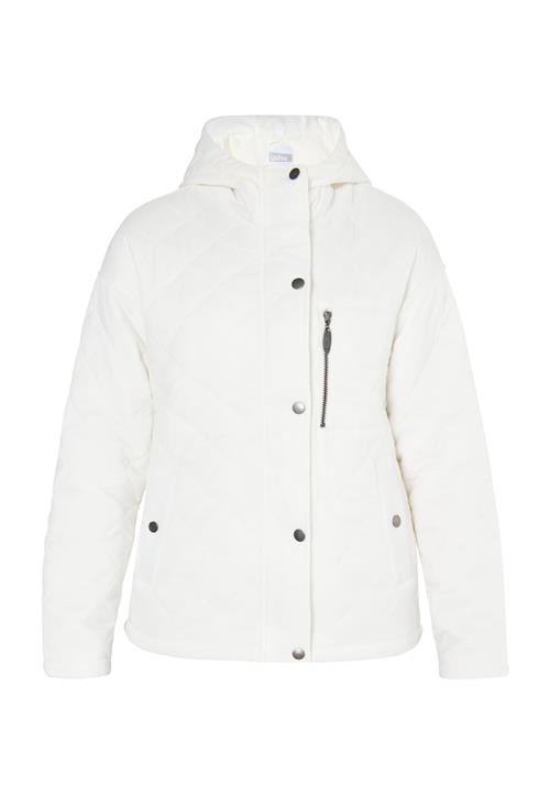 Usha Overgangsjakke  sølv / uldhvid