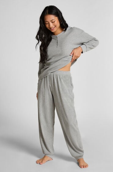 Hunkemöller Waffle joggingbukser Grå