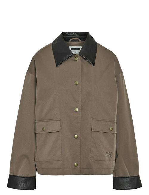 Nmnora Pu Collar Jacket Dd NOISY MAY Brown