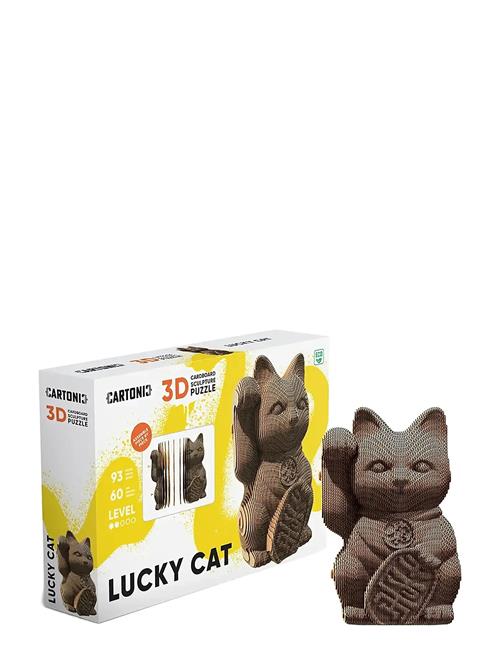 Cartonic 3D Puslespil Lucky Cat Cartonic Brown