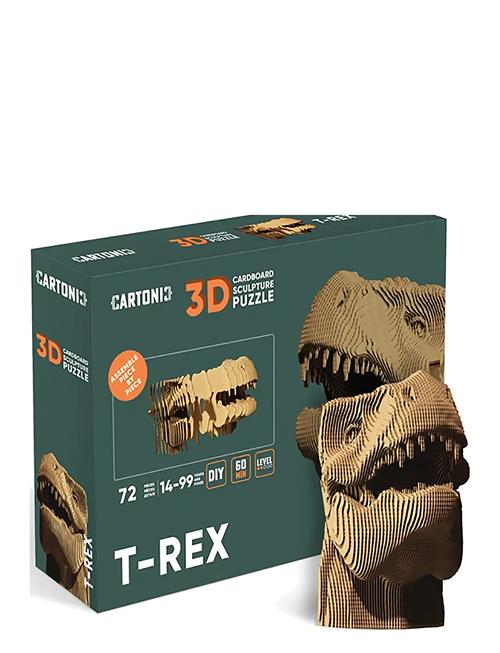 Cartonic 3D Puslespil T-Rex Cartonic Brown
