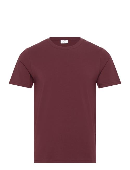 Stretch Cotton Tee Filippa K Burgundy