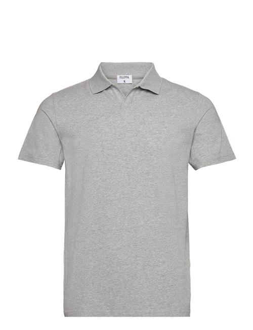 Stretch Cotton Polo T-Shirt Filippa K Grey