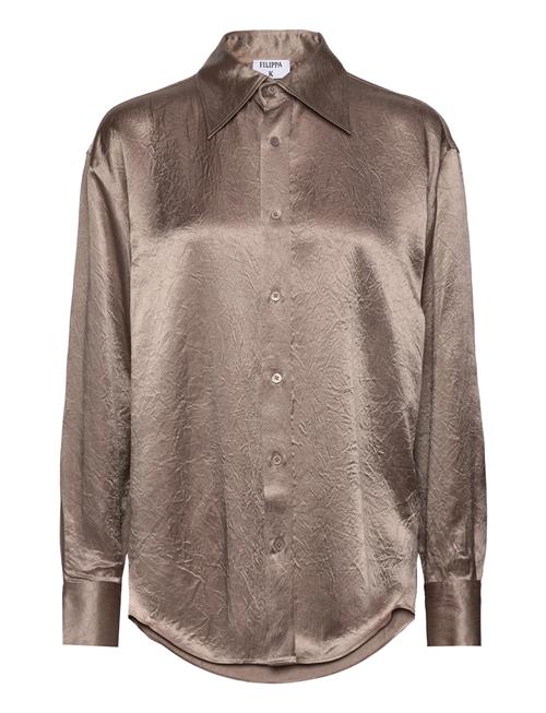 Crinkle Shirt Filippa K Beige