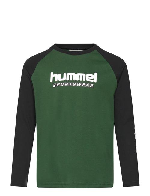 Hmljr Logo T-Shirt L/S Hummel Green