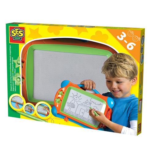 SES Creative Magnetisk Tegnebræt  Yellow-3-6 Y  Gul  3-6 år  unisex