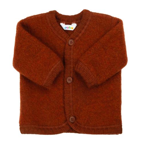Joha Cardigan I Blød Uld Russet  Russet-100 cm  Brun  100 cm  unisex