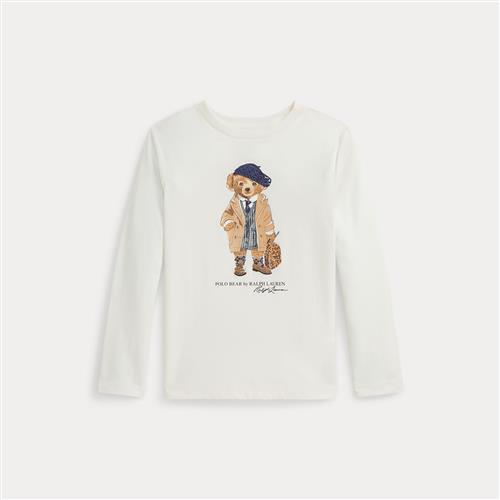 Ralph Lauren Polo Bear Langærmet T-shirt Nevis  Nevis 88-93cm  Hvid  88-93 cm  kvinde