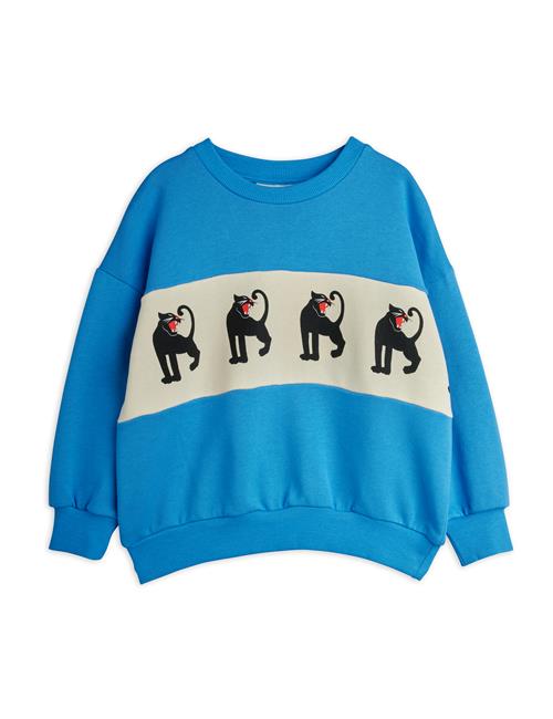Mini Rodini Panther Sweatshirt Blue  Blue 92/98 cm  Blå  92/98 cm  mand