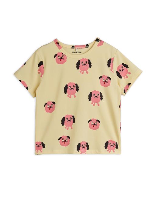 Mini Rodini Doggies T-shirt Yellow  Yellow 80/86 cm  Gul  80/86 cm  kvinde