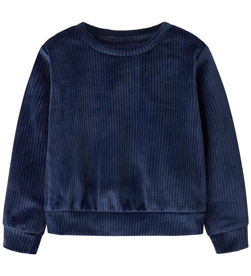 Name It Bluse - NmfVeloa - Velour - Navy Blazer