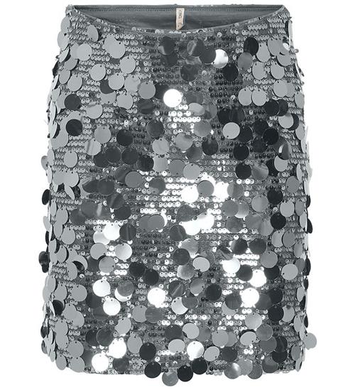 Kids Only Nederdel - KogJadel - Silver/w. Silver Sequins