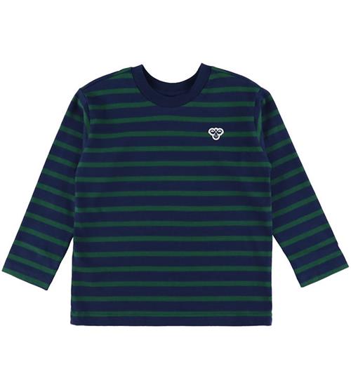 Hummel Bluse - HmlJR - Loose - Dress Blues/Grønstribet