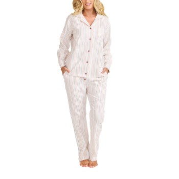 Damella Cotton Flannel Pyjamas Flerfarvet bomuld Large Dame