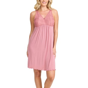 Damella Louise Nightdress Without Sleeves Rosa viskose Large Dame