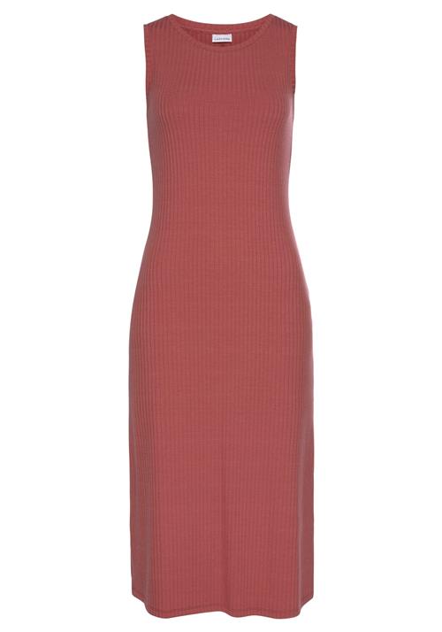 LASCANA Kjole  rustrød