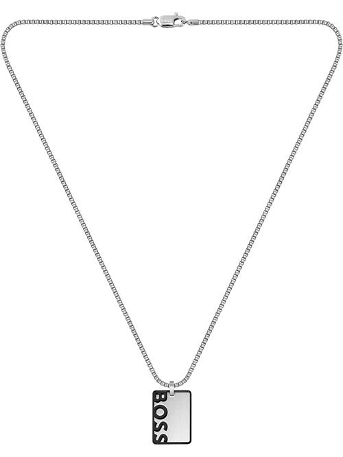 BOSS Kæde  sort / sølv
