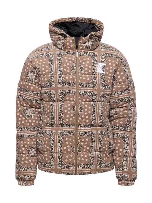 Karl Kani Vinterjakke  beige / brun / sort / hvid