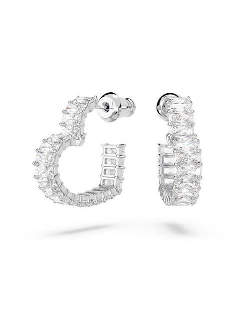 Swarovski Øreringe 'Matrix'  sølv / transparent