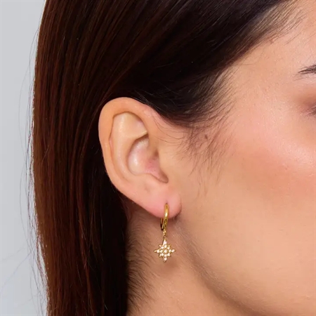 ELINE L'ATELIER Stjerne Ørering Guld