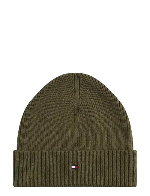 Th Flag Pima Cotton Beanie Tommy Hilfiger Khaki